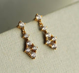 Tiny Vermeil Chandelier Earrings