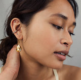 Vintage Champagne Teardrop Earrings