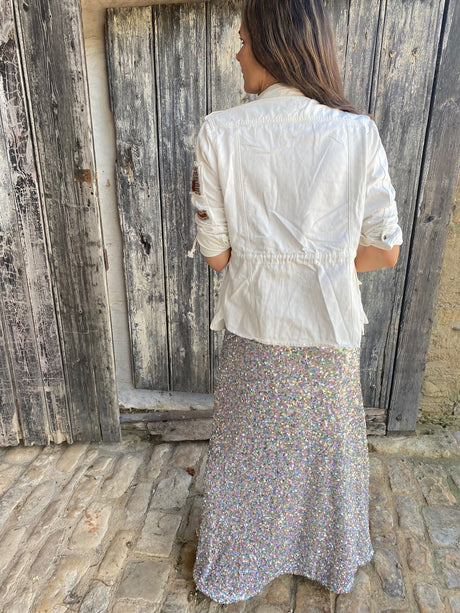 Chaqueta cargo Niko blanca