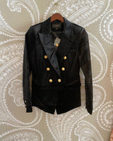 Victoria Velvet Blazer - Black