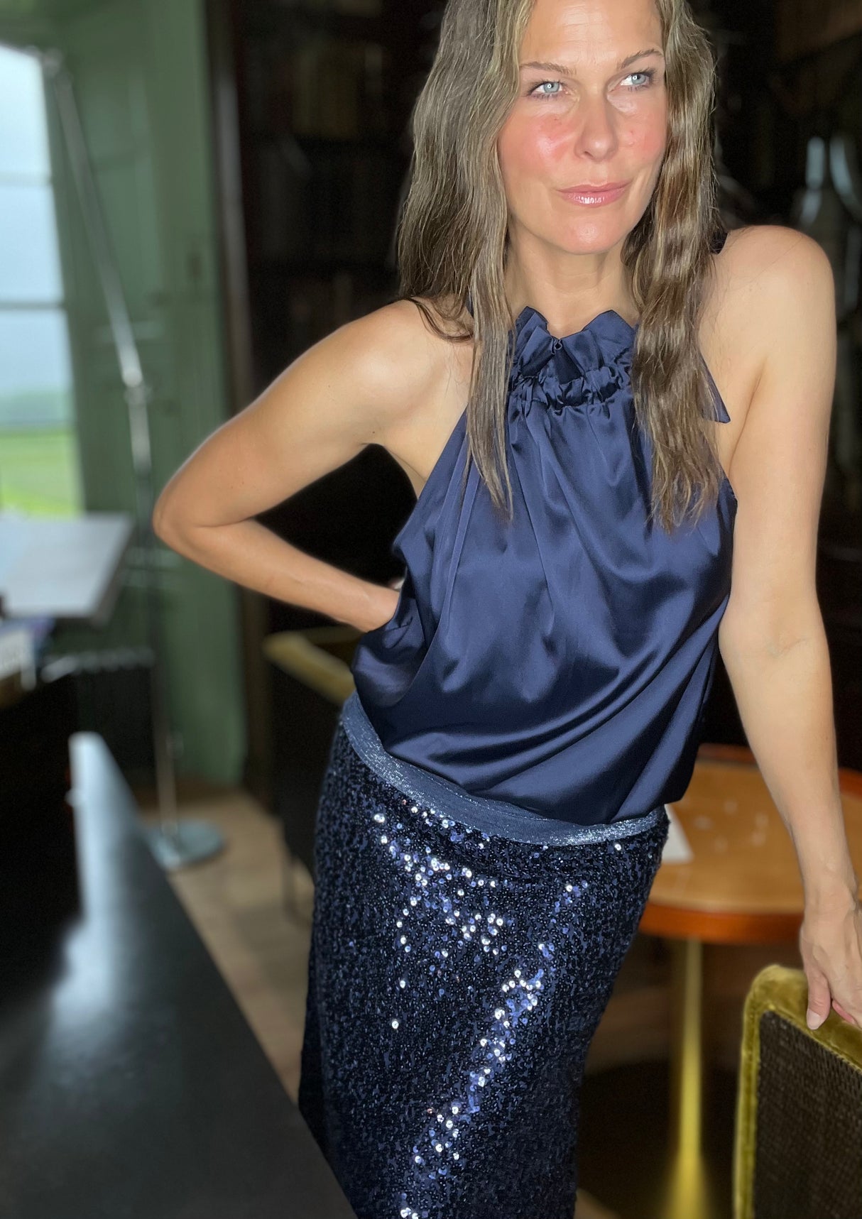 Bella B Top Navy