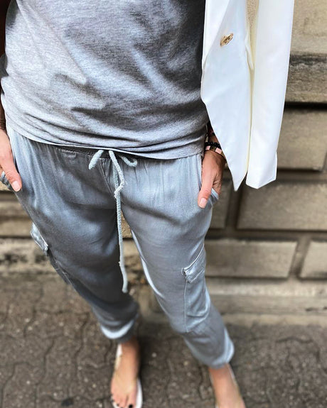 Mi jogger favorito plateado