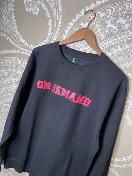 Sudadera On Demand Azul Marino/Rosa Neón