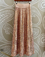 Celine Sequin Skirt Rose Gold