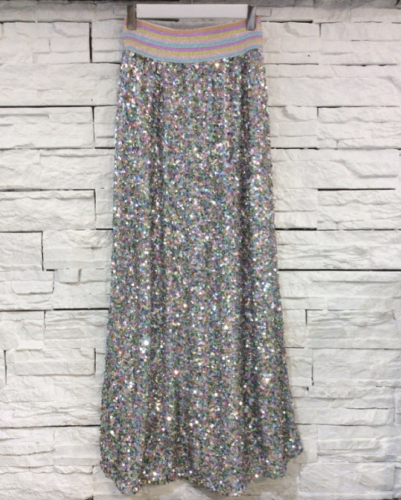 Falda de lentejuelas Seline multicolor