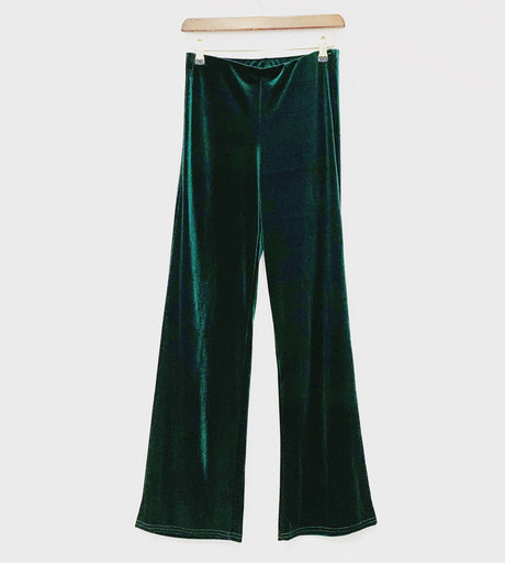 Pantalón de terciopelo Jessica verde botella