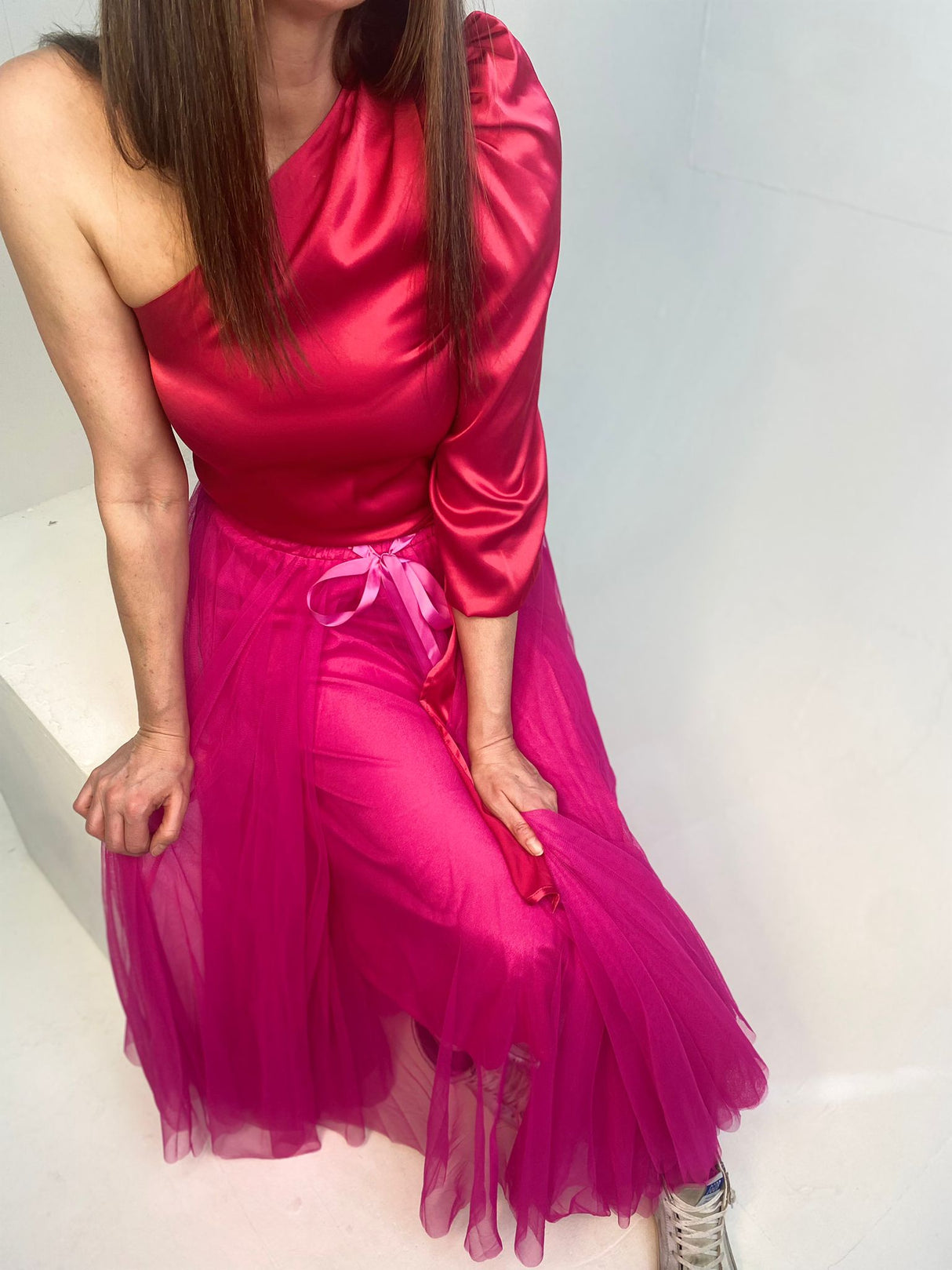Falda de tul Tessa con pintalabios