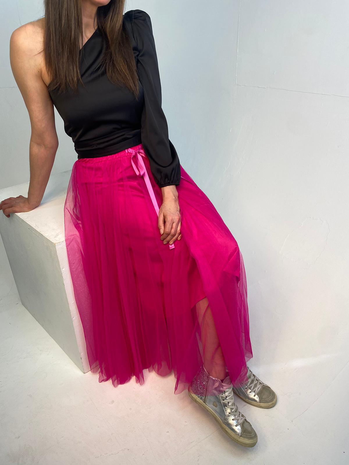 Falda de tul Tessa con pintalabios
