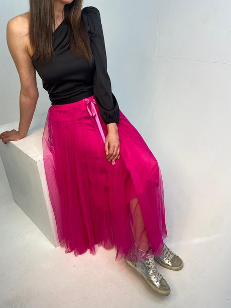 Falda de tul Tessa con pintalabios